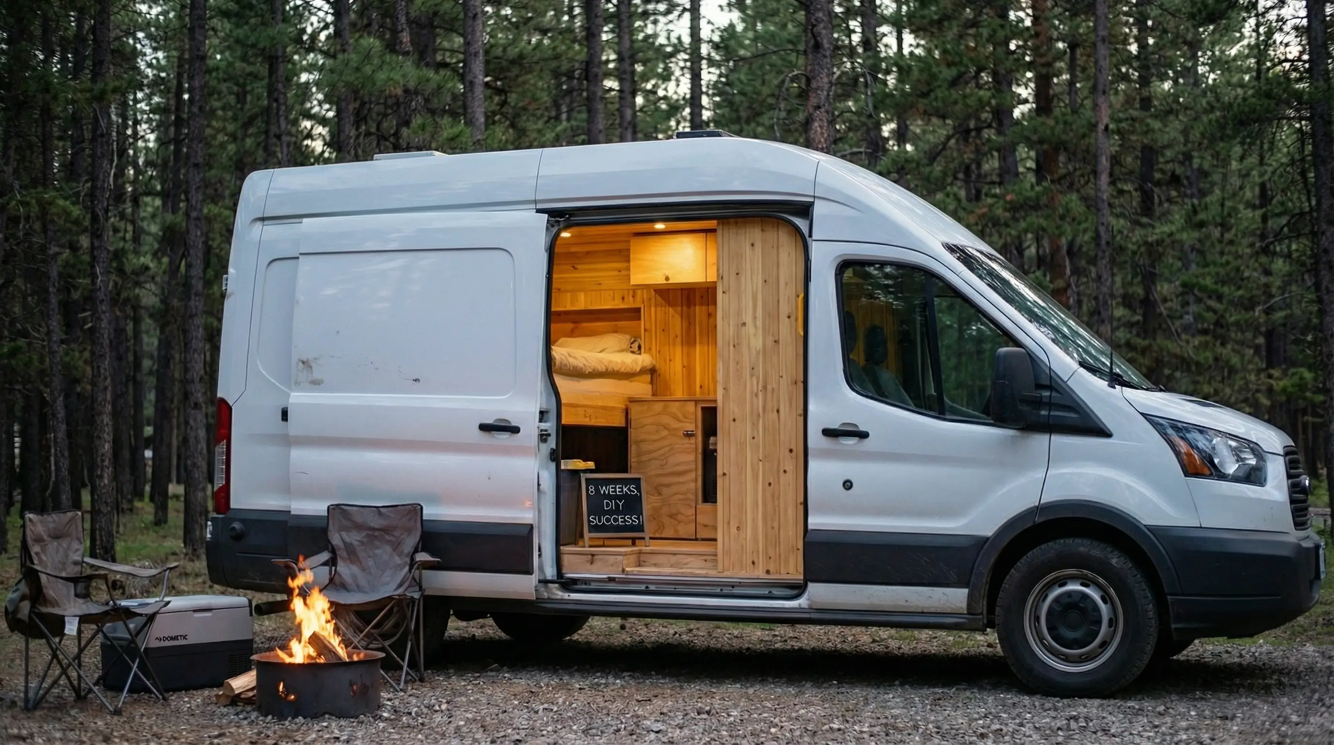 Mike's Ford Transit build interior